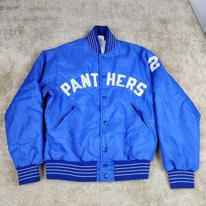 Vintage Betlin Panthers Zip Up Jacket Sz Medium 80s Made In USA